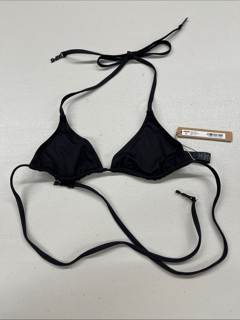 SKIMS Signature Black Triangle Bikini Top